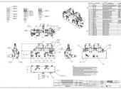 Hybrid Manifold Assembly Drawings Showing 2D Layout, Parts List & Isometric Views