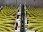 This picture is the upper conveyor that rolls tubulars along the floor if they’re not being stored in the system.